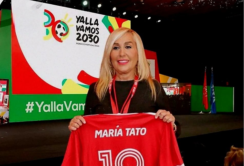 استقالة ماريا تاتو رئيسة لجنة تنظيم ملف ترشيح إسبانيا والمغرب والبرتغال لكأس العالم