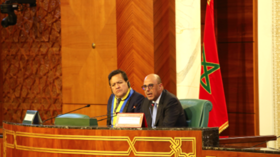 رئيس مجلس المستشارين يجري مباحثات مع وفد عن الجمعية العامة للبرلمان الأنديني