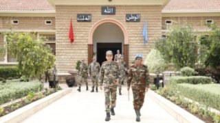 المفتش العام للقوات المسلحة الملكية يستقبل قائد قوة البعثة الأممية بالأقاليم الجنوبية للمملكة