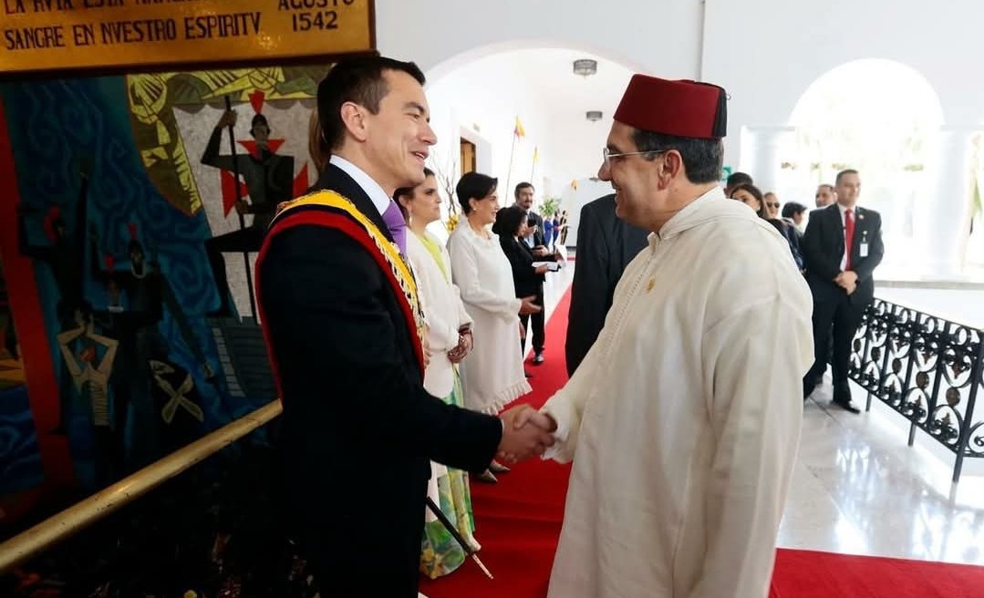 بوريطة يمثل جلالة الملك محمد السادس في حفل تنصيب رئيس الإكوادور دانييل نوبوا