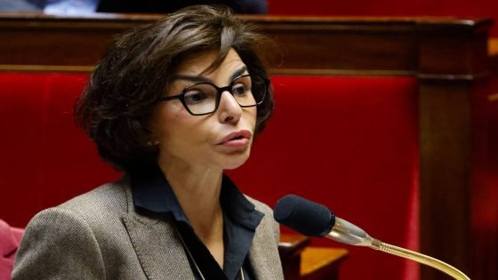 French Minister of Culture and Heritage Rachida Dati addresses a speech during a session of questions to the government at the French National Assembly in Paris on November 13, 2024. (Photo by Ludovic MARIN / AFP)