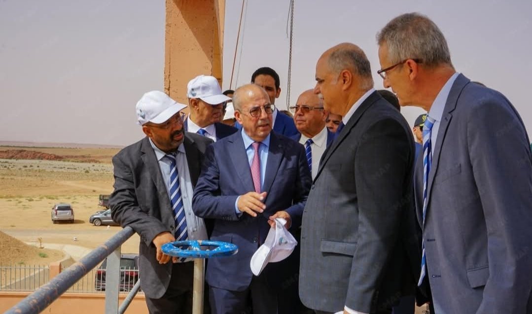 وزير الفلاحة يعطي انطلاقة تشغيل شبكة الري بسد قدوسة بإقليم الرشيدية