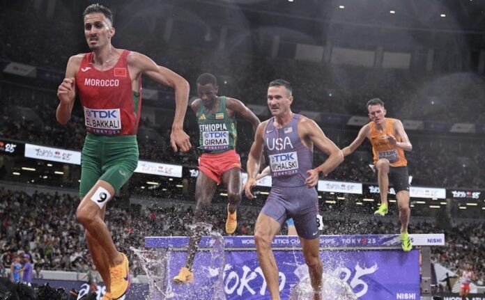 البقالي يخسر الذهبية بفارق ضئيل ويكتفي بفضية 3000 متر موانع في بطولة العالم