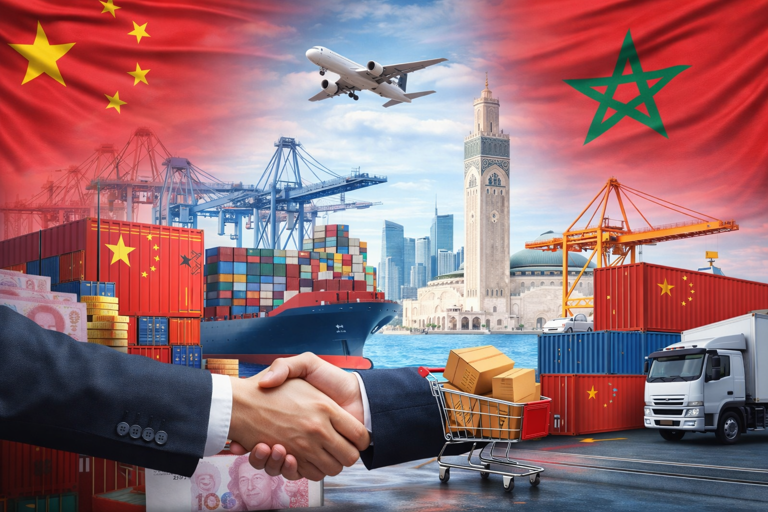 الصين ترفع المبادلات التجارية مع المغرب