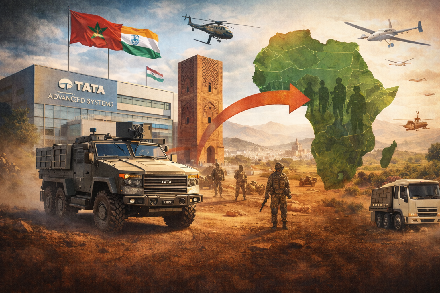 من الرباط إلى إفريقيا: تاتا الهندية تدشن اختراقا دفاعيا غير مسبوق وتعيد رسم خريطة التسلح بالقارة