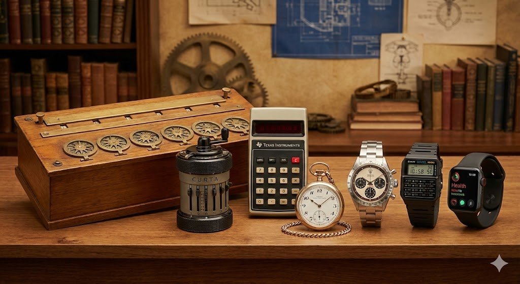 ساعات بدأت من الآلات الحاسبة إلى أيقونات صنعت التاريخ