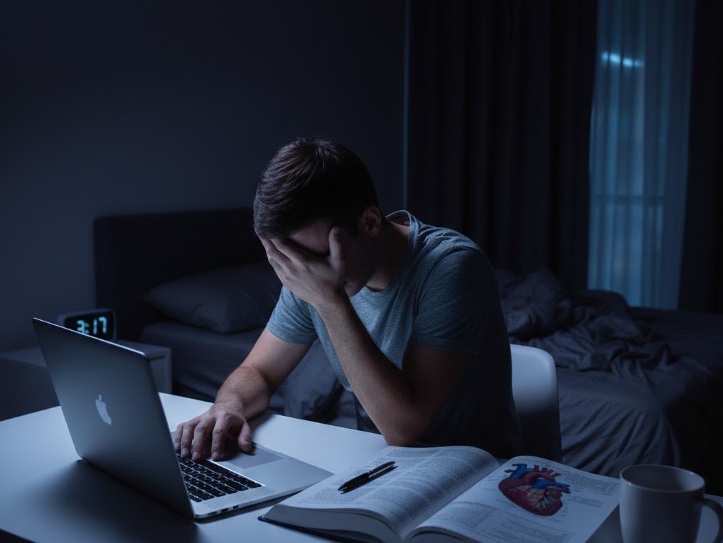 السهر يقتل ببطء… كيف يدمر تأخر النوم قلبك دون أن تشعر؟