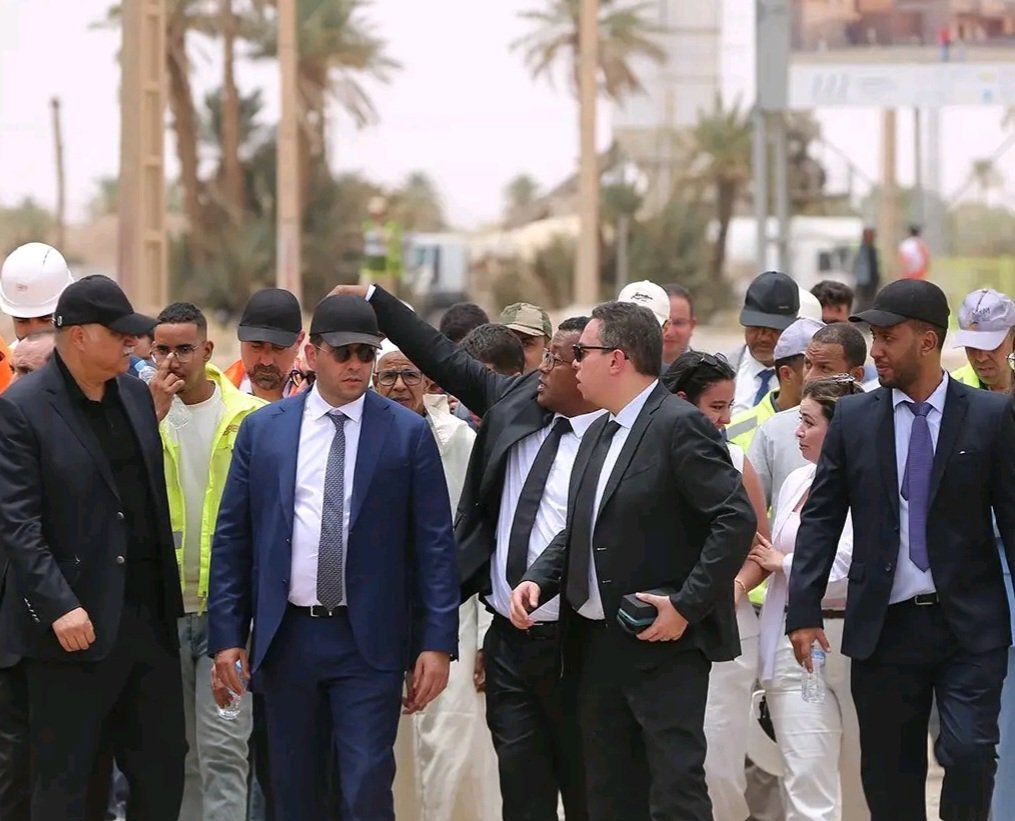 وزير الشباب والثقافة والتواصل محمد المهدي بنسعيد يتفقد تقدم أشغال تأهيل موقع سجلماسة الأثري بالرشيدية