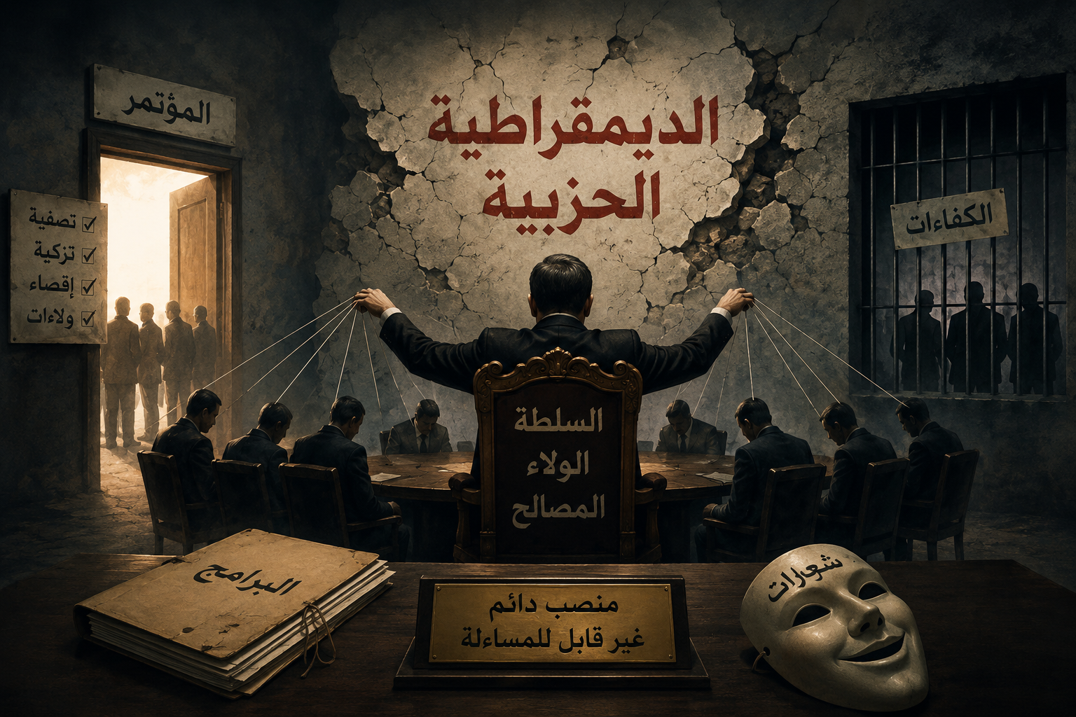 اغتيال الديمقراطية الحزبية رهين بتحول القيادة لسلطة والولاء لشرط