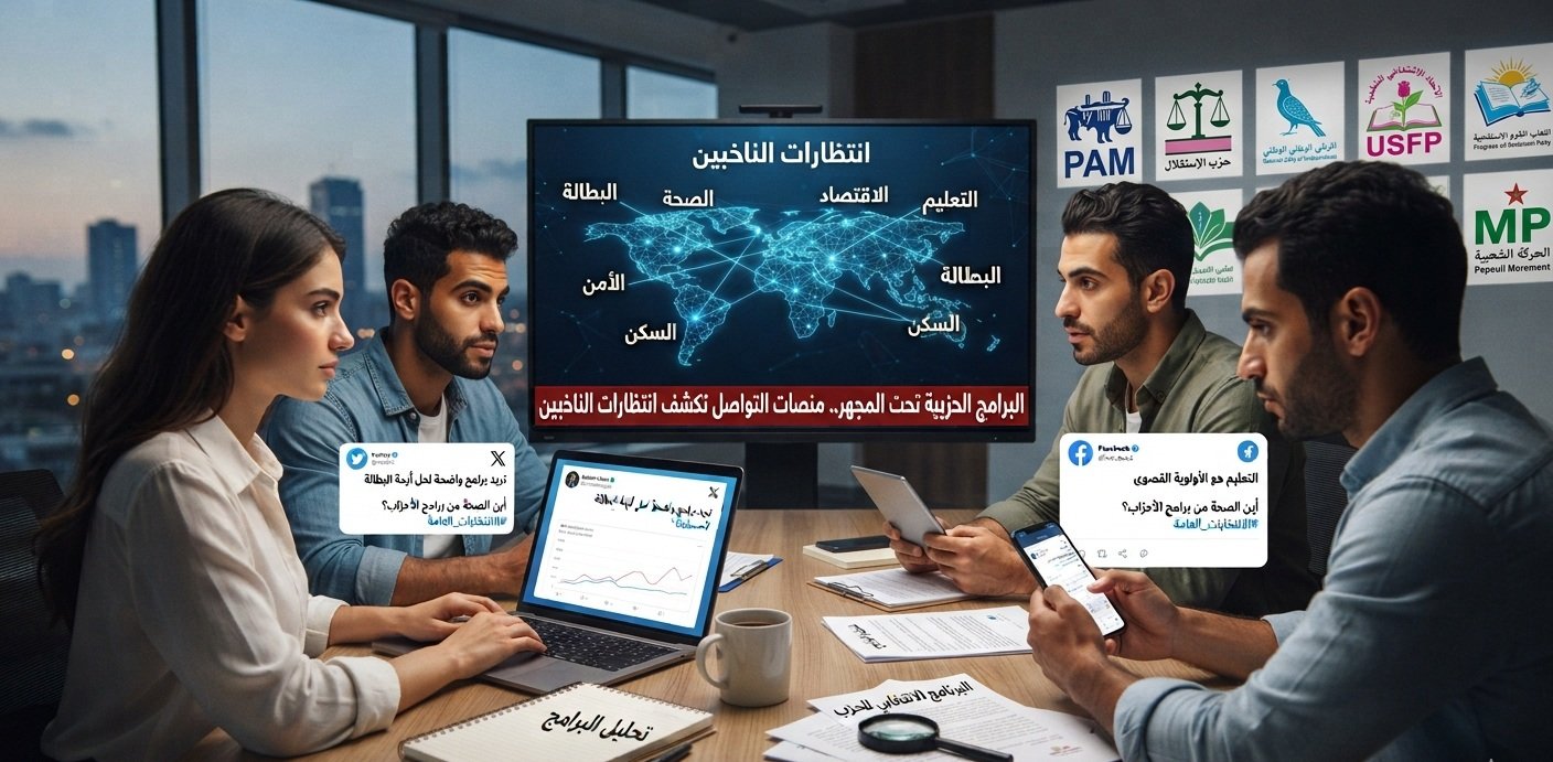 البرامج الحزبية تحت المجهر.. منصات التواصل تكشف انتظارات الناخبين
