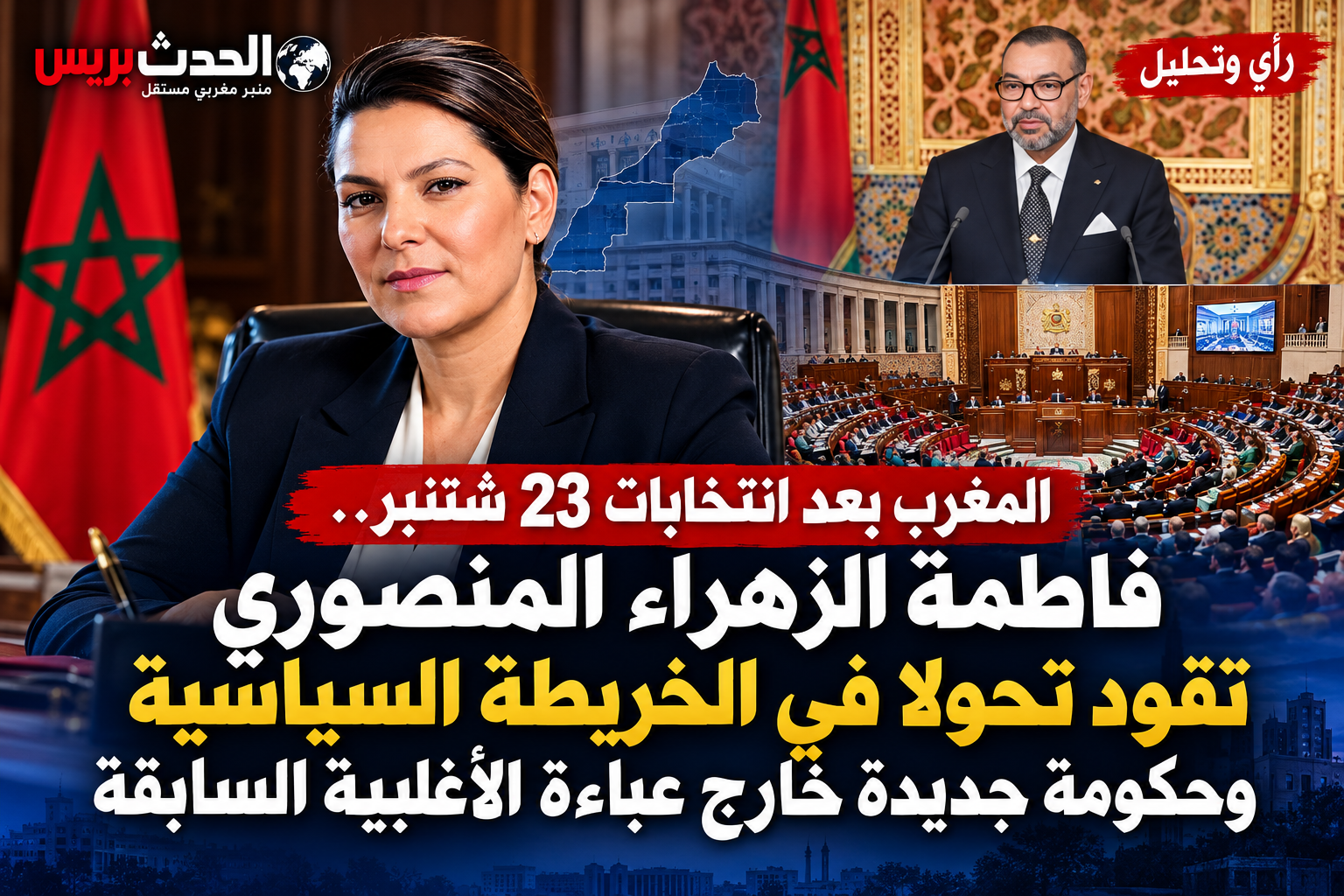 المغرب بعد انتخابات 23 شتنبر.. فاطمة الزهراء المنصوري تقود تحولا في الخريطة السياسية وحكومة جديدة خارج عباءة الأغلبية السابقة